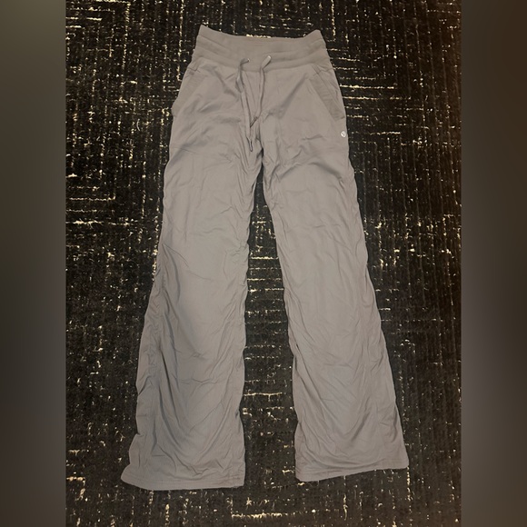 Lululemon Dance Studio Pants Gray Size 2 Regular Drawstring Waist Athleisure 💟 - Picture 1 of 5